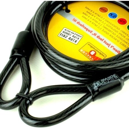Stahlex Stahlex Staalkabel met Lussen - 1.5 meter x 8 mm - Geplastificeerd