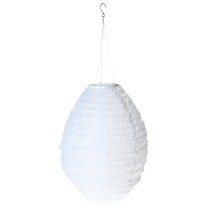 Alma Garden Tuinlampionnen op Zonne-Energie - 3 Stuks - 30 cm breed - 50 cm hoog – Polyester – Wit