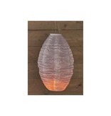 Alma Garden Alma Garden Tuinlampionnen op Zonne-Energie - 3 Stuks - 30 cm breed - 50 cm hoog – Polyester – Wit