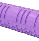 MalaTec Grid Foam Roller - 30x10 Centimeter - Massage Roller - Triggerpoint Massage - Foamrollers - Yoga - Pilates - Fitness - Paars