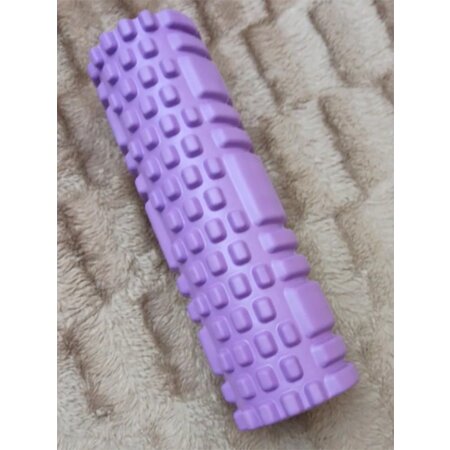 MalaTec Grid Foam Roller - 30x10 Centimeter - Massage Roller - Triggerpoint Massage - Foamrollers - Yoga - Pilates - Fitness - Paars