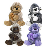 Paws Gorilla knuffel - met baby Gorilla - Aap - 30 cm - Paars