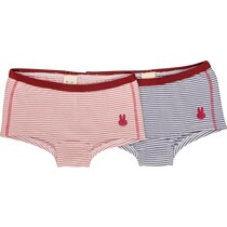 Nijntje meisjes ondergoed set (2-delig) – shortje – streep – roze- blauw- maat 98/104