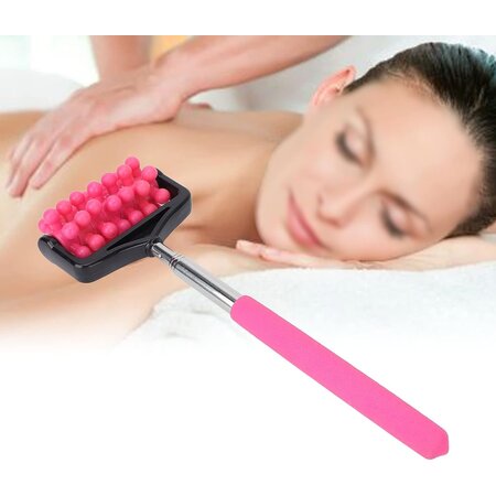 Banzaa Massage Roller met Uitschuifbare Stick Roze