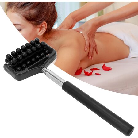 Banzaa Massage Roller met Uitschuifbare Stick Zwart