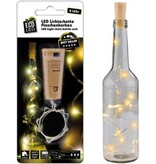 Eco Led Kurk met LED - Flesverlichting - Sfeerverlichting - Flessenlamp - Wijnfles - Lichtkurk - Inclusief batterijen -8 led warm wit licht