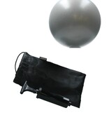 Merkloos Fitness bal - Yoga bal inclusief pomp - Pilates bal - Zwangerschapsbal - 25 cm - Grijs