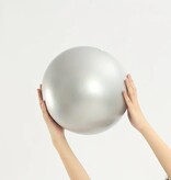 Merkloos Fitness bal - Yoga bal inclusief pomp - Pilates bal - Zwangerschapsbal - 25 cm - Grijs