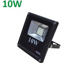 LED Straler Buitenlamp - Bouwlamp - Floodlight flat IP65 - 3000K 10W - Waterdicht