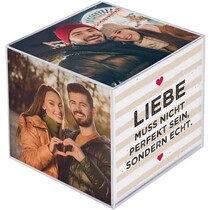 Fotohouder - Fotokubus - Plexiglas - Acrylic - 6 foto's - 9 x 9 x 9 cm