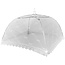 Merkloos Vliegenkap Opvouwbaar 2 Stuks – wit - 44 x 44 x 26 cm