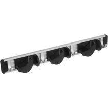 Five® Bezemhouder met ophanghaken - 164574 - Anti-slip & Wandmontage