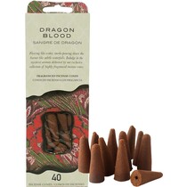 Wierookkegels Incense cones 40 stuks - Dragon Blood