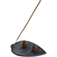 Flora Classique Wierookhouder speksteen blad 13 cm