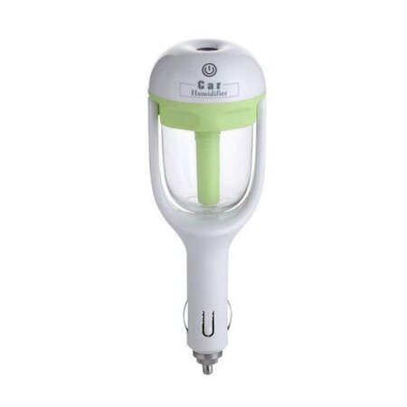 Merkloos Auto diffuser - Bevochtiger - USB Lader - Aroma therapie - Humidifier - Groen
