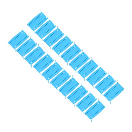 Merkloos Blauwe keuken afsluit klemmen - Vershoud clip  met magneet - Set van 20 - 8  cm