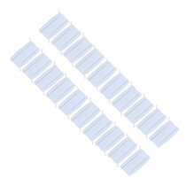 Witte keuken afsluit klemmen - Vershoud clip  met magneet - Set van 20 - 8  cm
