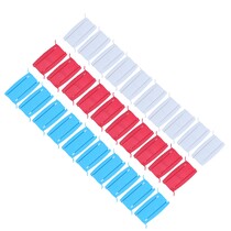 Keuken afsluit klemmen - Vershoud clip  met magneet - Set van 30 - Rood wit blauw - 8  cm