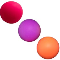 Stressbal 3 Stuks  – Ø 6 cm - Medium Density - Paars & Roze & Oranje