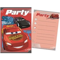 Disney Cars Uitnodiging - Kinderfeestje - Party - Verjaardagsfeestje - Enveloppen