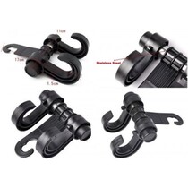 Autohanger 4 st - Zwart - Tassenhanger - Autohaak - Opslag - Haak - Bagage drager