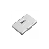 Visitekaartjes houder mannen & vrouwen - Kaarthouder Pasjes - Uitschuifbaar - Creditcardhouder RFID - Aluminium - Zilver