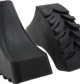 Merkloos Nordic Walking Doppen - 1 Paar - Variant 2 - Universeel - Wandelstok Voetjes - Zwart - Set van 2