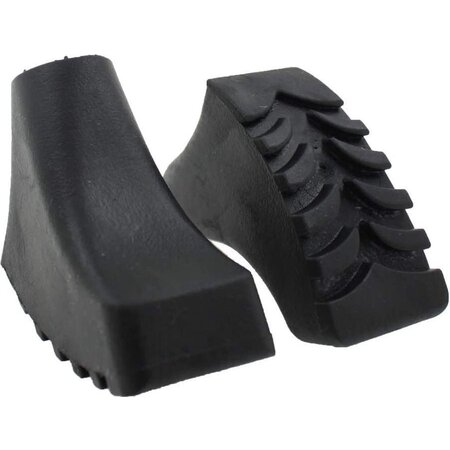 Merkloos Nordic Walking Doppen - 1 Paar - Variant 2 - Universeel - Wandelstok Voetjes - Zwart - Set van 2