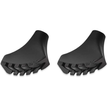 Merkloos Nordic Walking Doppen - 1 Paar - Variant 2 - Universeel - Wandelstok Voetjes - Zwart - Set van 2