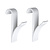 Banzaa Handdoekhaak set 2 stuks Radiator Kunststof - Wit