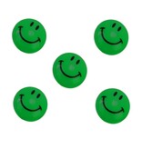 Merkloos Smiley Koelkast magneten - 5 stuks - groen