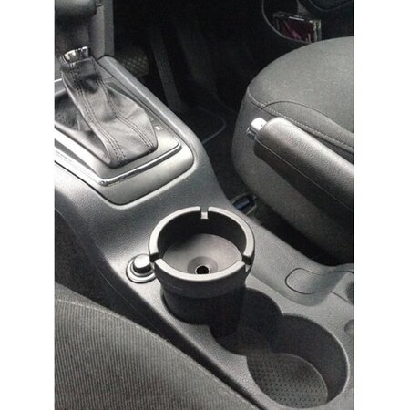 Banzaa Auto/strand/tuin asbak met deksel - kunststof - groen - 11 x 8 cm