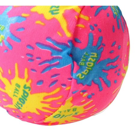 Merkloos Splash Waterballen 4 Stuks 7cm – Zomerbal van Polyester – Stressbal – Splash Ball – Groen Roze
