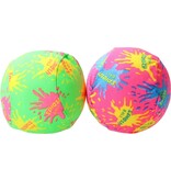 Merkloos Splash Waterbal 10cm 2 stuks – Zomerbal van Polyester – Stressbal – Splash Ball – Groen, Roze
