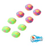 Merkloos Splash Waterballen 8 Kleine Balletjes 5,5cm – Zomerbal van Polyester – Stressbal – Splash Bal – Multicolor