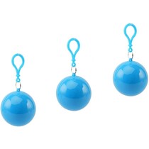 Regenponcho in Bal met Haak Set 3 stuks Blauw