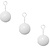 Banzaa Regenponcho in Bal met Haak Set 3 stuks Wit
