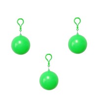 Regenponcho in Bal met Haak Set 3 stuks Groen