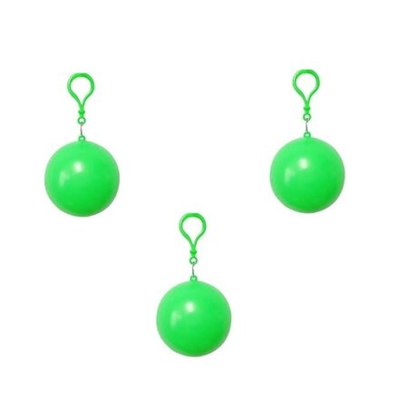 Banzaa Regenponcho in Bal met Haak Set 3 stuks Groen