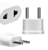 Benson USA naar Europa (EU) Adapter verloop stekker Wit