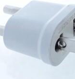 Benson USA naar Europa (EU) Adapter verloop stekker Wit