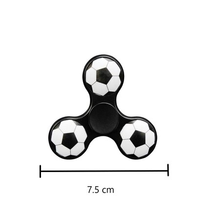 Banzaa Fidget Spinner voetbal - Anti stress - hand spinner - 3 stuks - Rage 2021 - Zwart