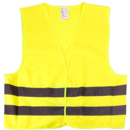 Merkloos Reflecterend veiligheidsvest - Veiligheidshesjes - Geel - Veiligheidshesje