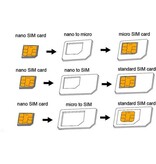 Nousy Sim kaart adapter - Nano - Micro sim