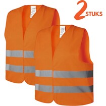 Oranje Veiligheidshesje met Reflectie XXXL - 2 Stuks - Veiligheidsvest - Reflectievest