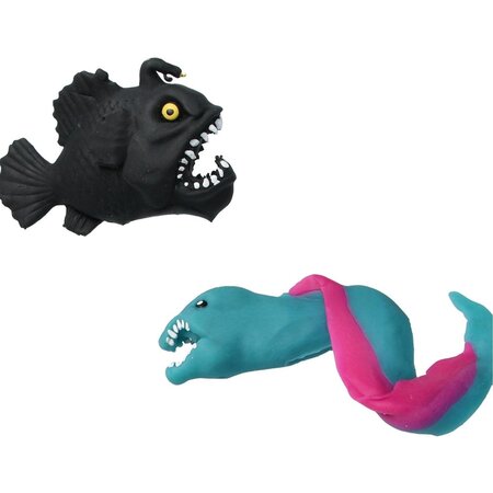 Banzaa Banzaa Fidget Zeemonster, zeedieren ‒ Anti stress Knijp Speelgoed - 10 stuks