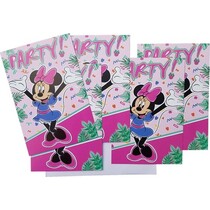 Uitnodigingen Disney Minnie Mouse 5 stuks