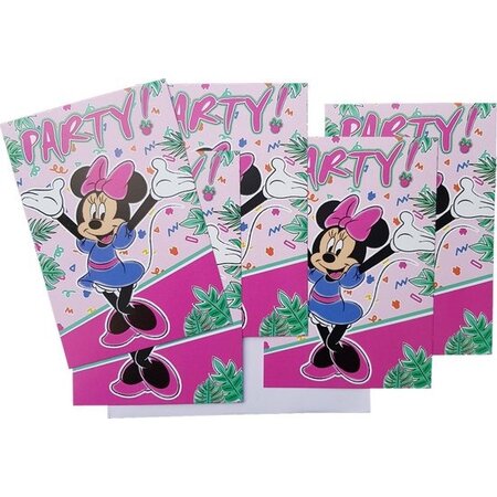 Disney Uitnodigingen Disney Minnie Mouse 5 stuks