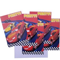 Uitnodigingen Disney Cars Lightning McQueen Vs. Cruz Ramirez 5 stuks