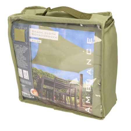 Merkloos ProGarden - Schaduwdoek - vierkant - 3x3 - m - groen